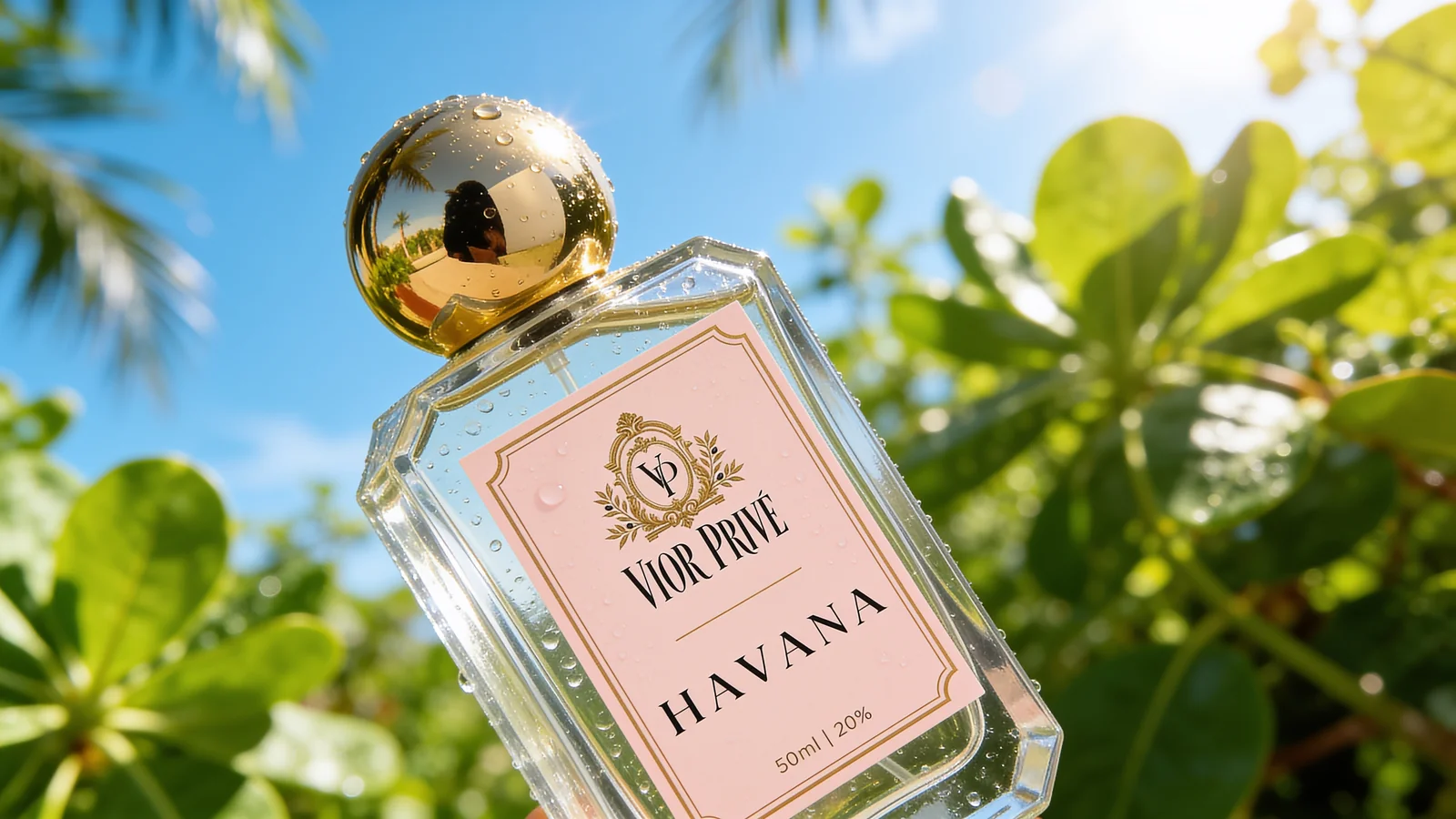 Vior Privé Havana-Flakon in tropischem Grün